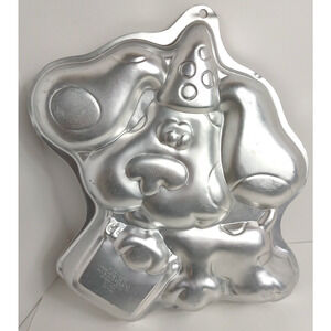 Vintage 1999 Blues Clues Dog Puppy Cake Pan Mold Aluminum Kids Birthday Wilton